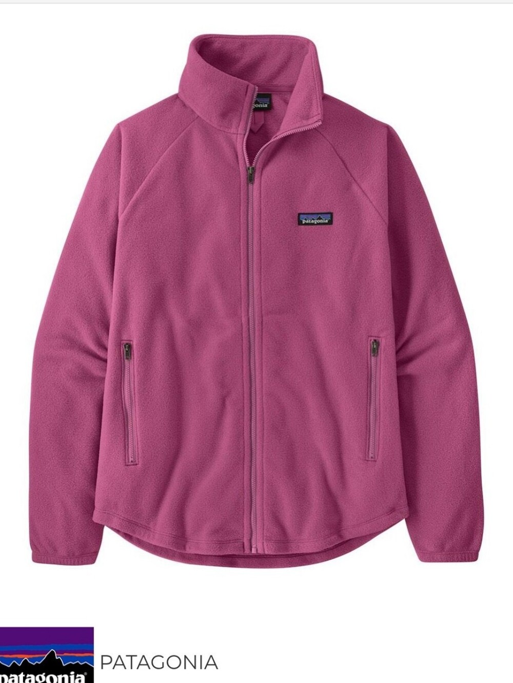 Patagonia FIRE! NWT! Classic Microdini Fleece Jacket in Faded Magenta. Sz Sm.